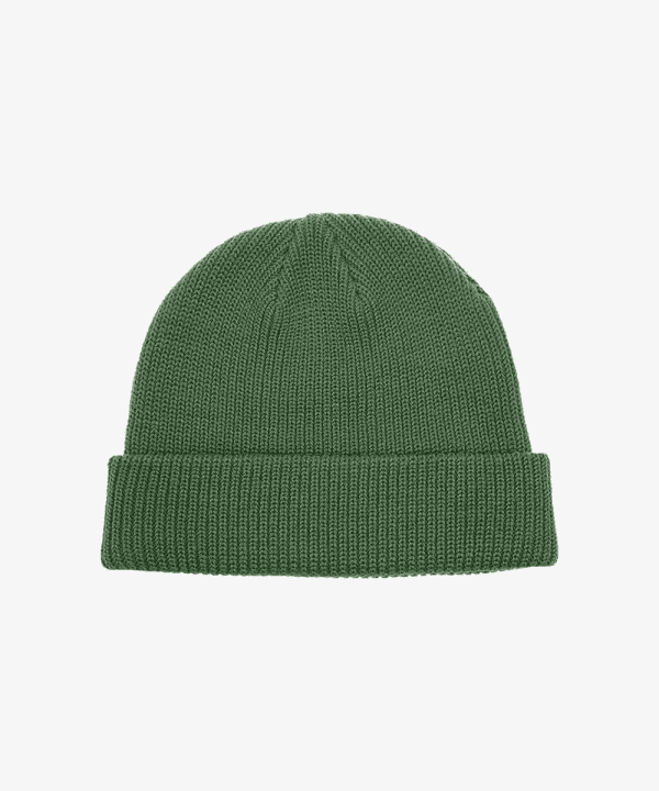 Bonnet en Maille Côtelée - Vert Forêt